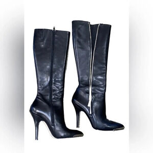 RED SAKS FIFTH AVENUE knee high boots